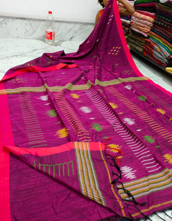 Rajani - The Queen Cotton Jamdani Saree