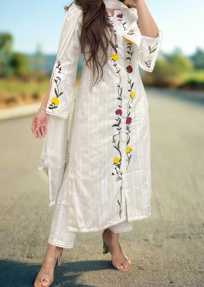 Kept In Heart Cotton Kurti Set