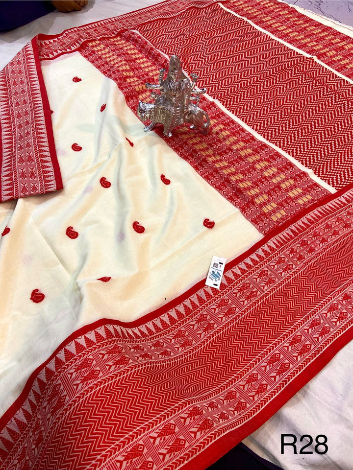 Happiness Magnet - Pure Mercerized Cotton Saree