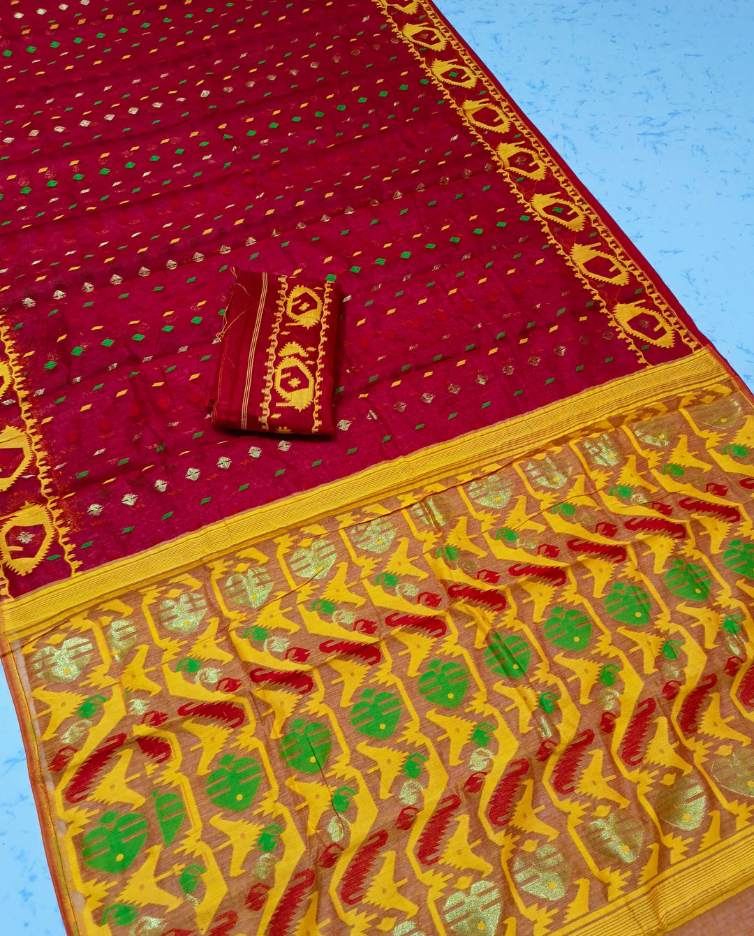 BipraSikha Dhakai Jamdani Saree