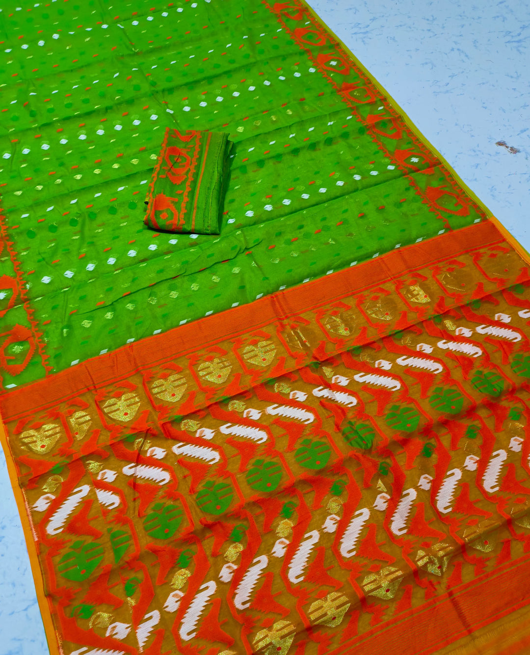 BipraSikha Dhakai Jamdani Saree