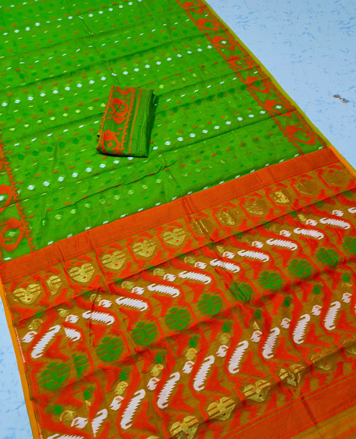 BipraSikha Dhakai Jamdani Saree