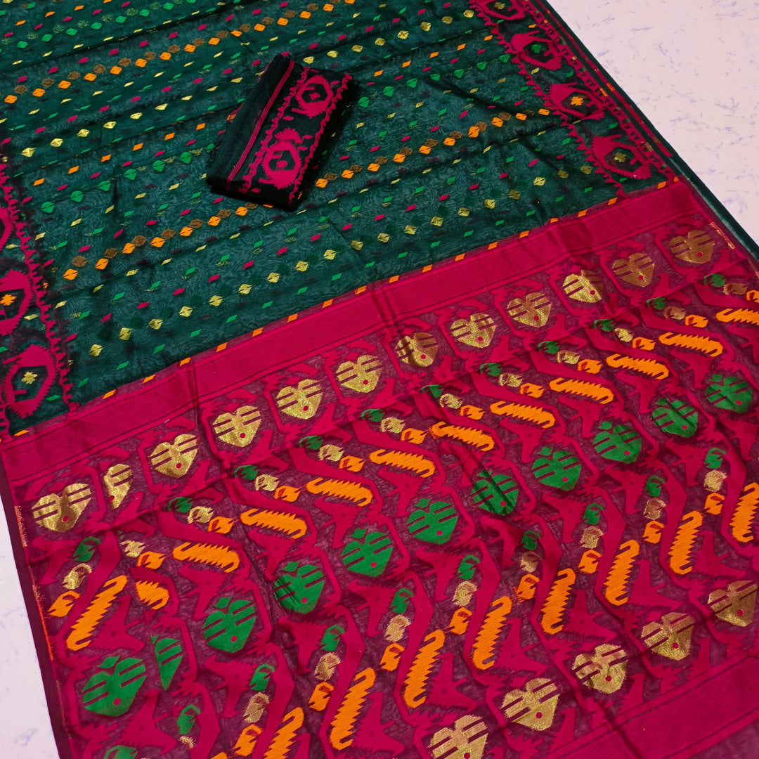 BipraSikha Dhakai Jamdani Saree