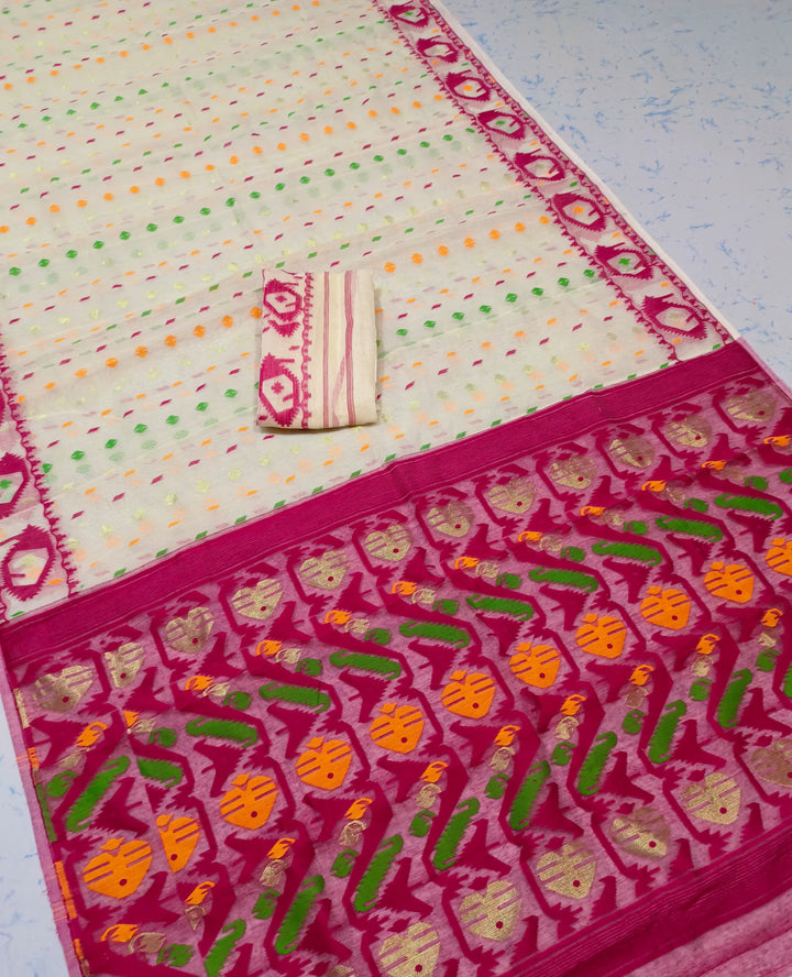 BipraSikha Dhakai Jamdani Saree