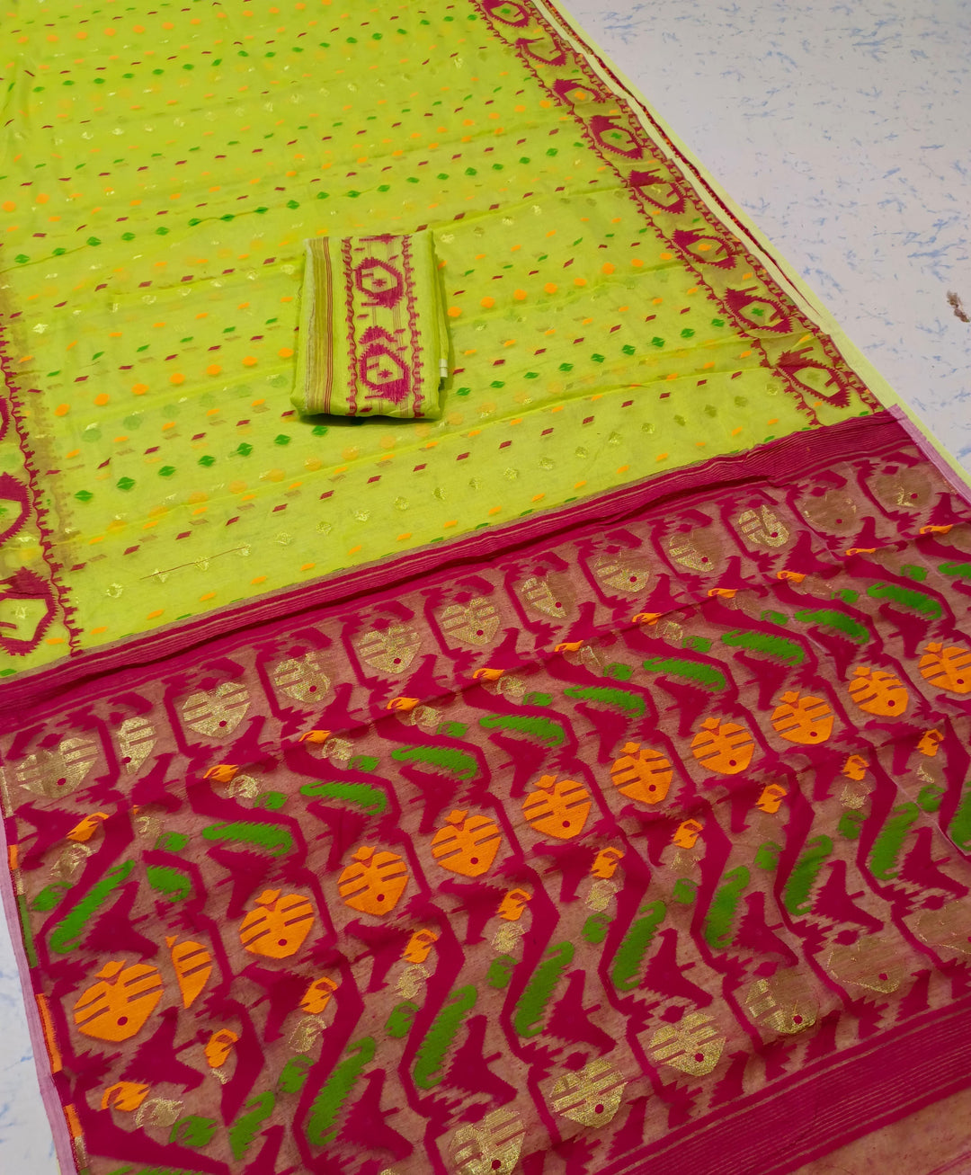 BipraSikha Dhakai Jamdani Saree