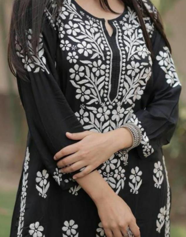 Wheel Of Peace Rayon Kurti Set