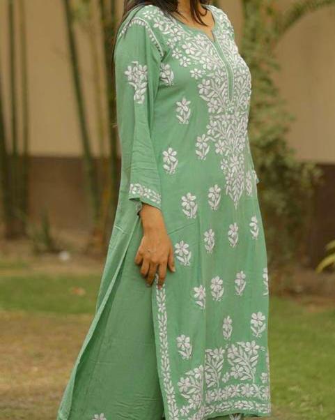 Wheel Of Peace Rayon Kurti Set