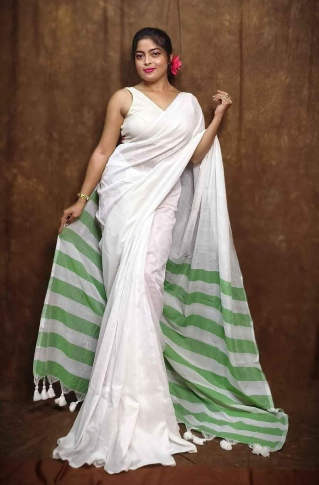 Kishori Khadi Cotton Saree