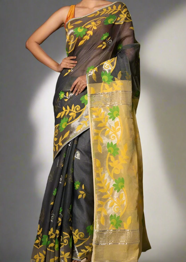 Damayanti Dhakai Jamdani Saree