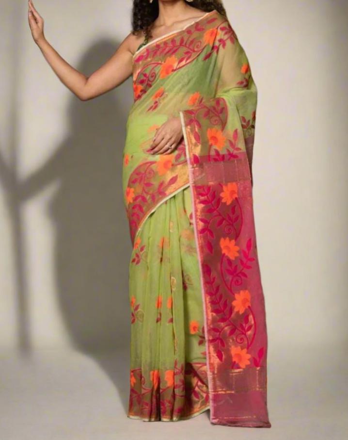 Damayanti Dhakai Jamdani Saree