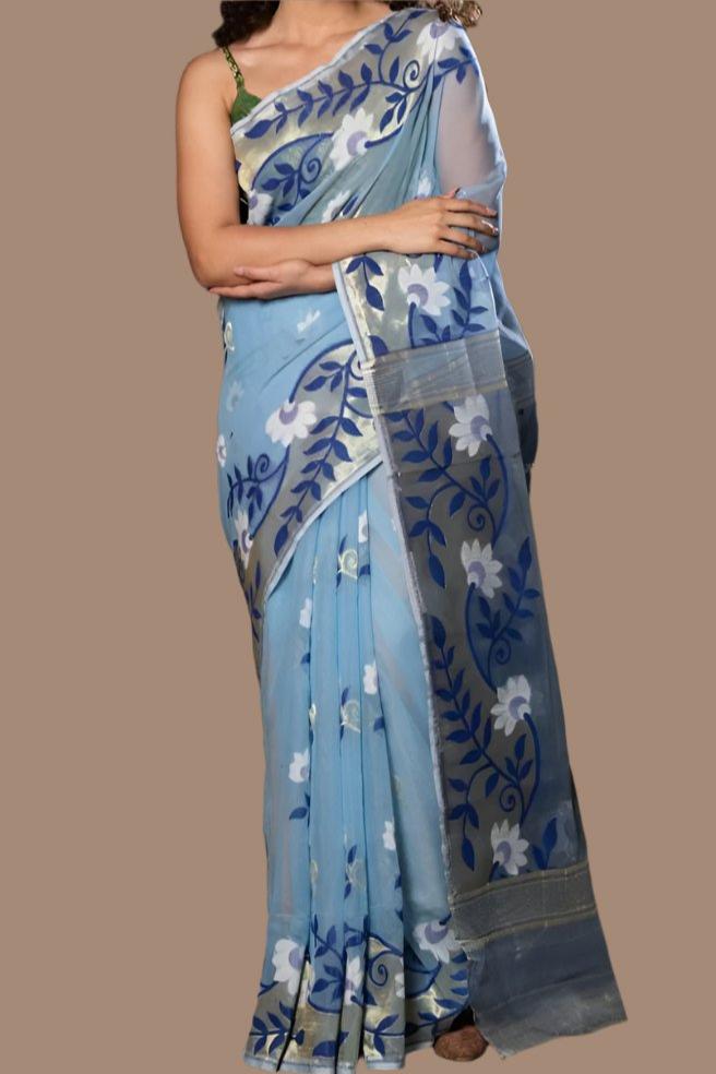 Damayanti Dhakai Jamdani Saree