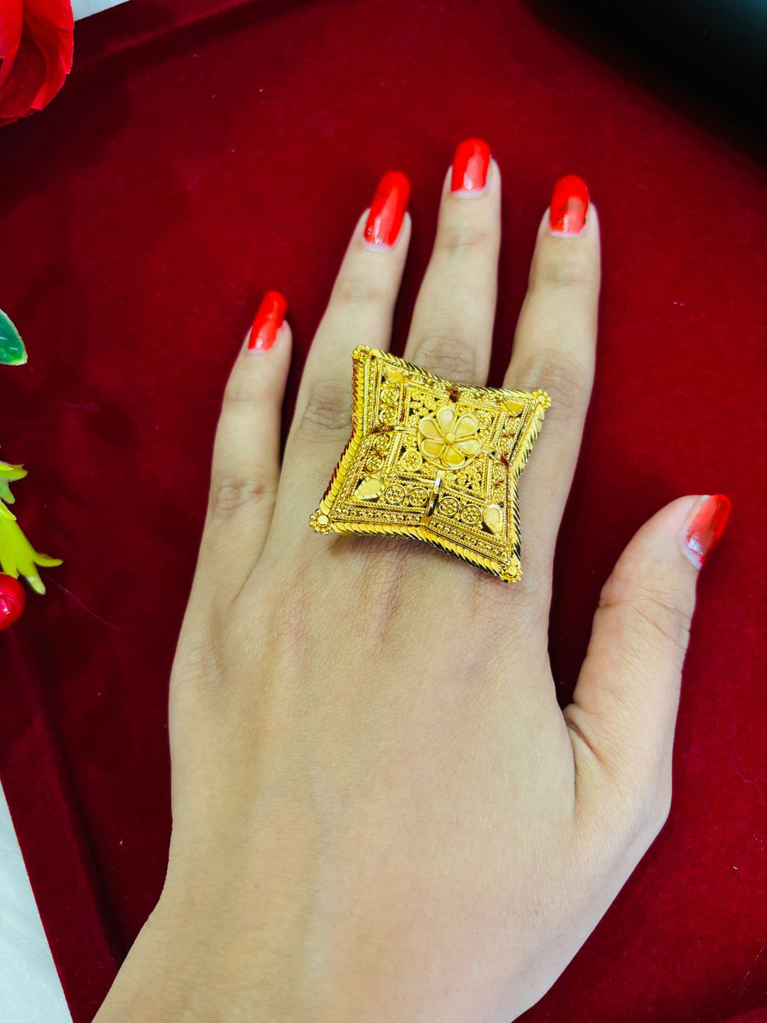 Modern Gold Plated Ring