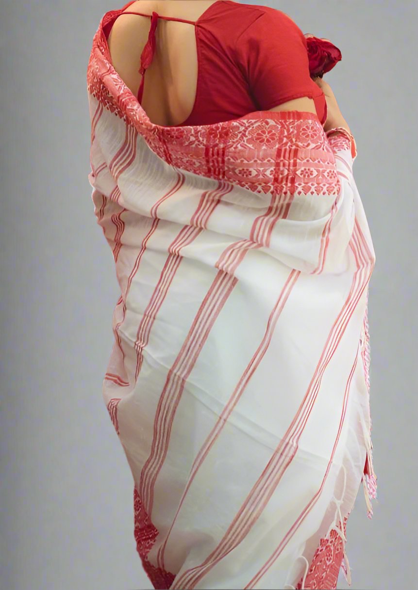 Maitri Begumpuri Khadi Cotton Saree