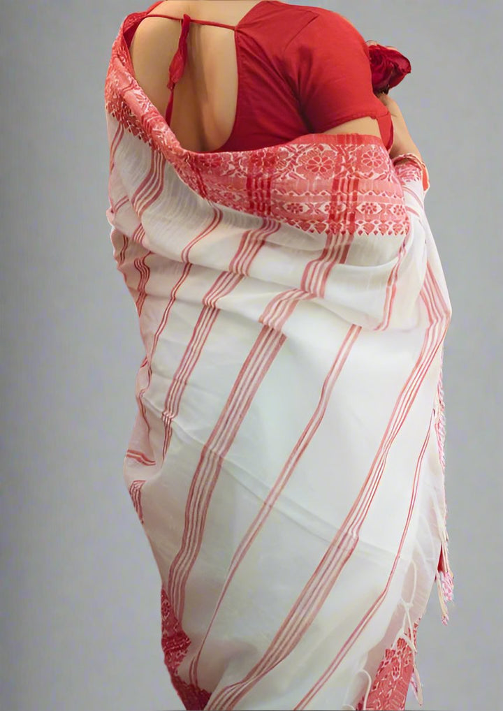 Maitri Begumpuri Khadi Cotton Saree