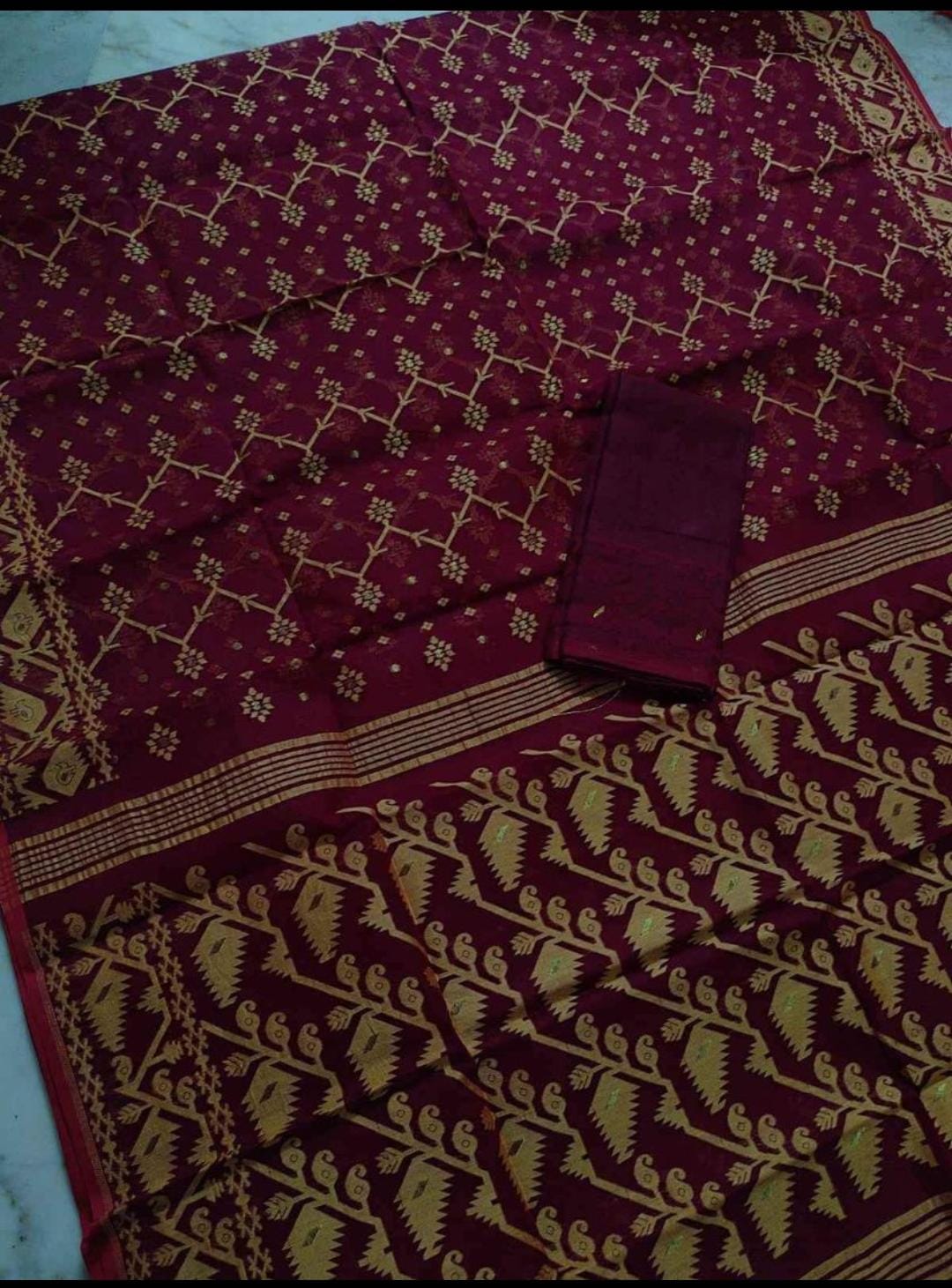 BishnuPriya Dhakai Jamdani Saree