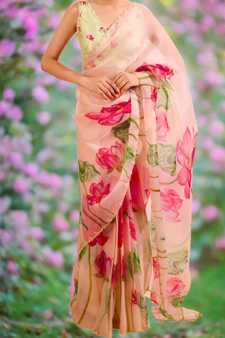 Eternally Elegant Organza Saree