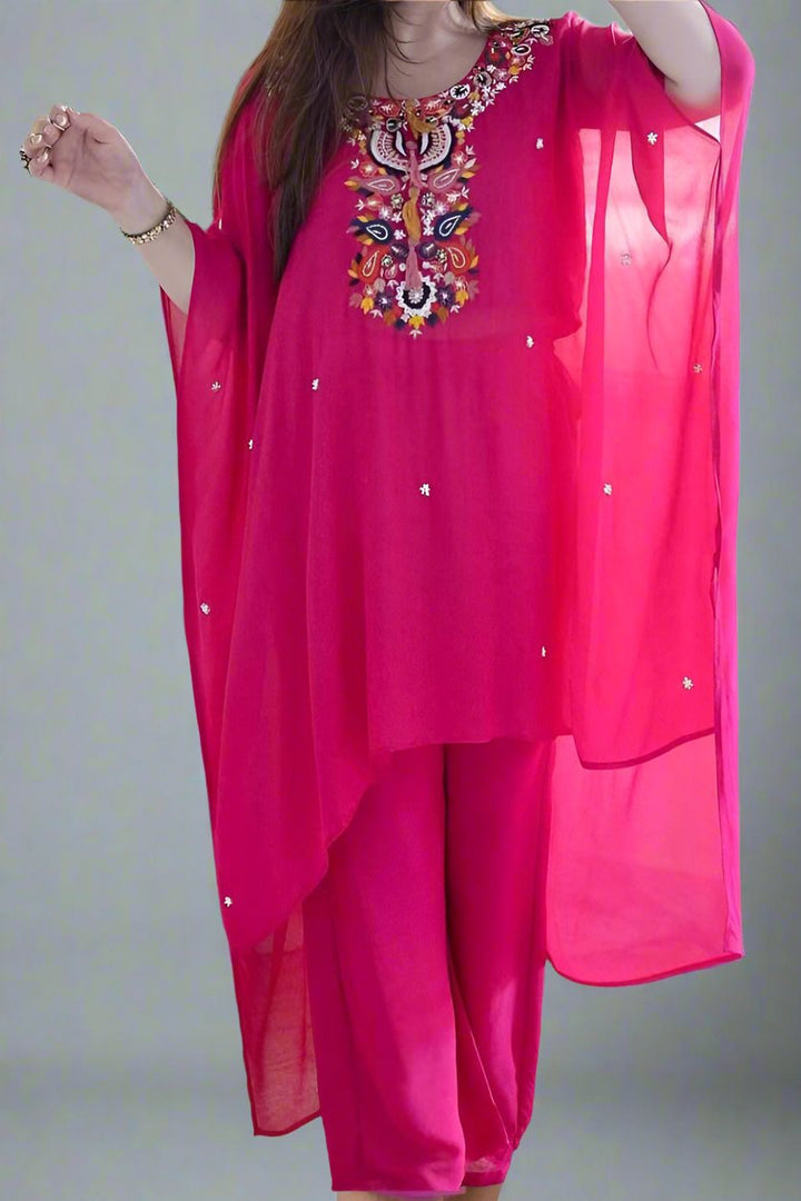 Desi Dhamaka Rayon Kaftan Set