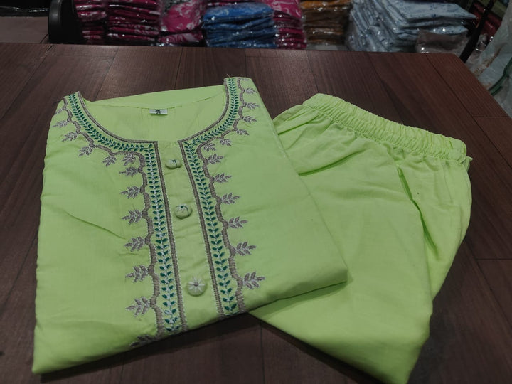 Modern Charm Cotton Kurti Set