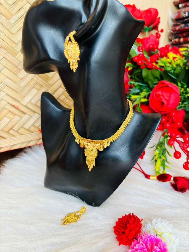 Traditional Gold Plated Necklace Set