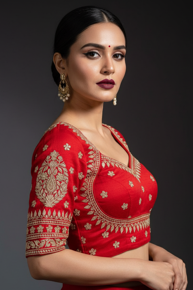 Madhubala Special Vichitra Silk Blouse