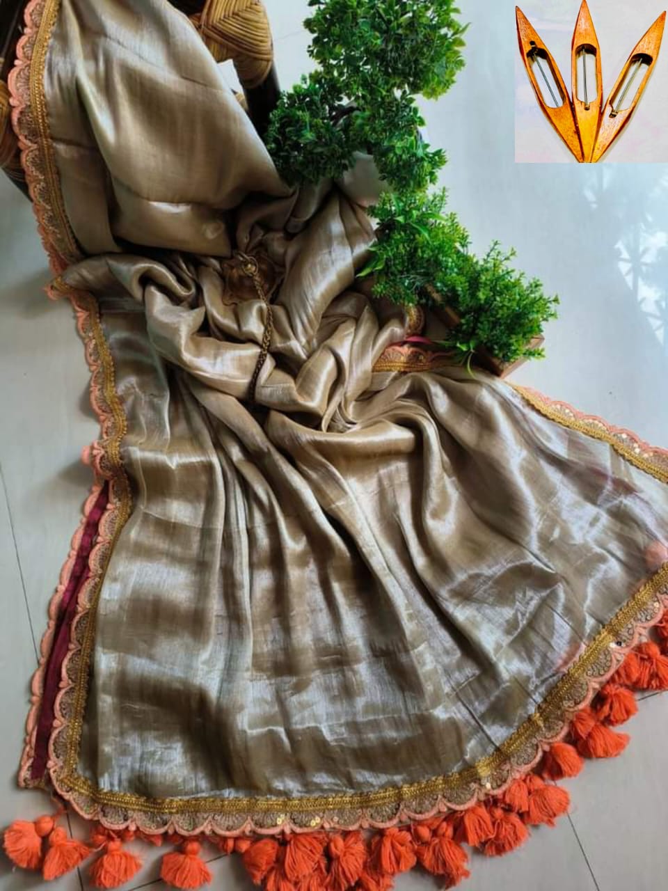 Amrithavarshini -Showers Of Nectar Cotton Tissue Saree