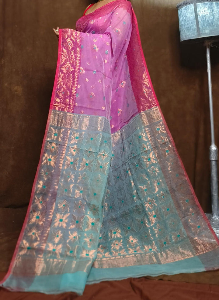 Bibhuti Dhakai Jamdani Saree