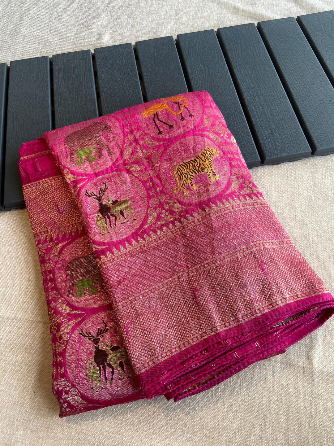 Vibrant Of Soul Georgette Banarasi Silk Saree