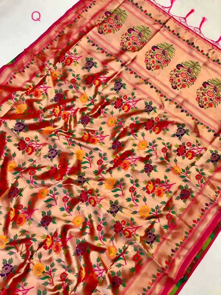 Droplets Dance Banarasi Silk Saree