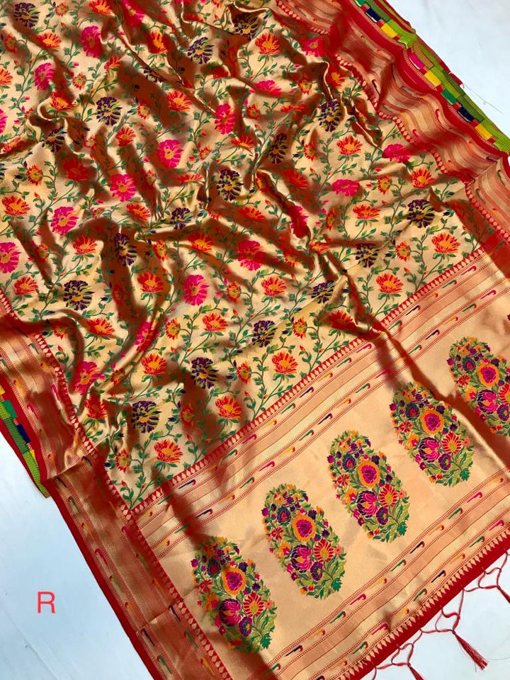 Droplets Dance Banarasi Silk Saree