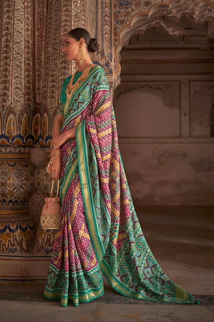 My Lucky Star Patola Silk Saree