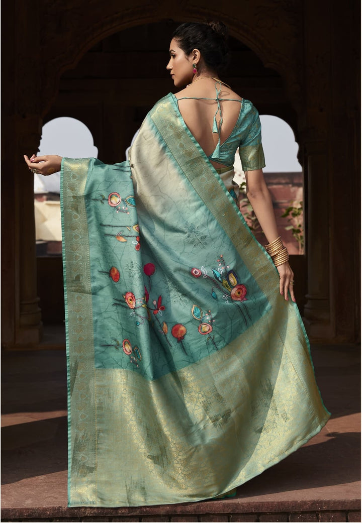 A Drape To Flaunt Fancy Silk Saree