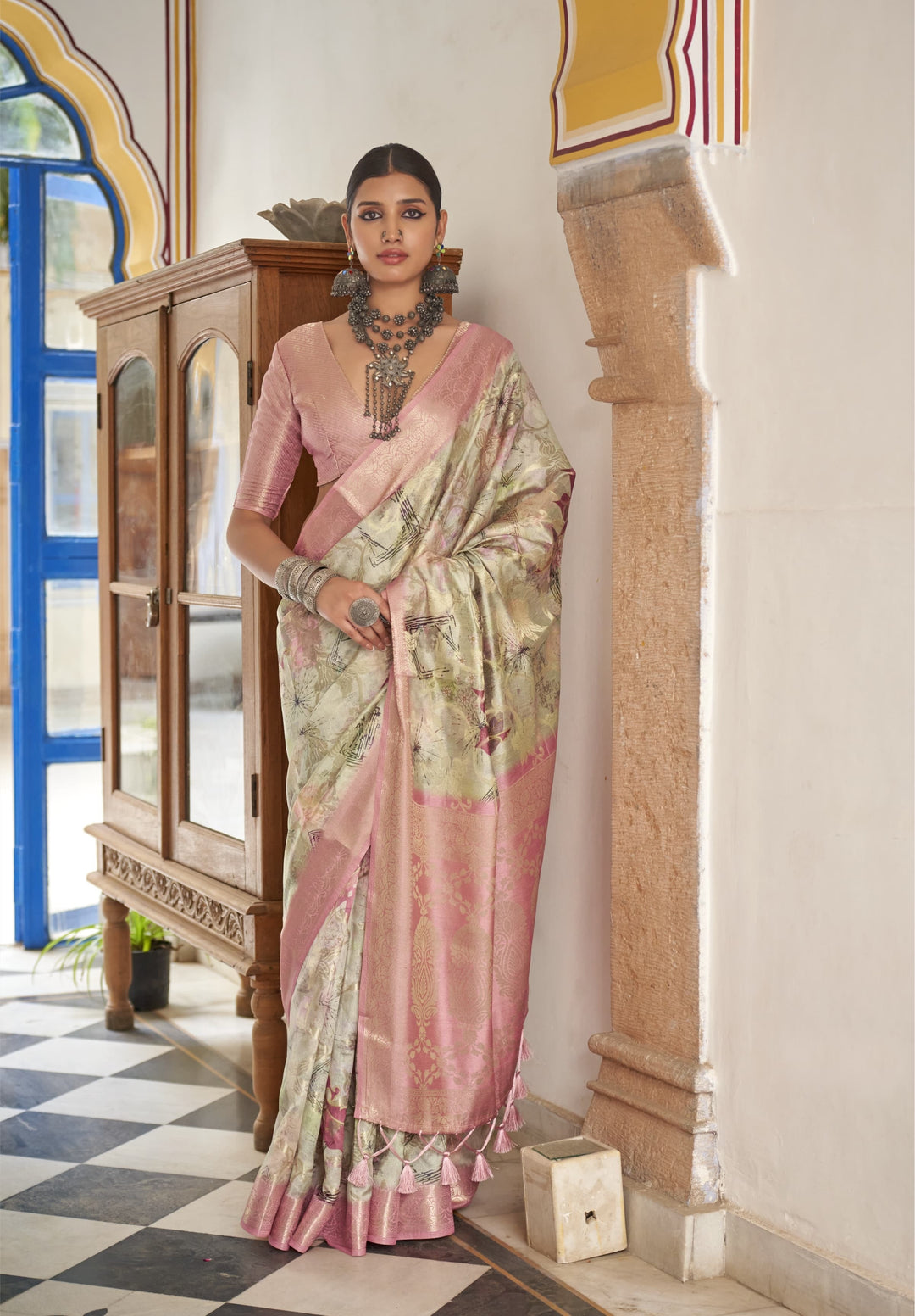 Instant Glamour Cotton Silk Saree