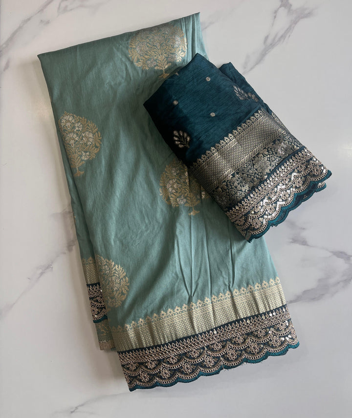 Go With  Banarasi Saree