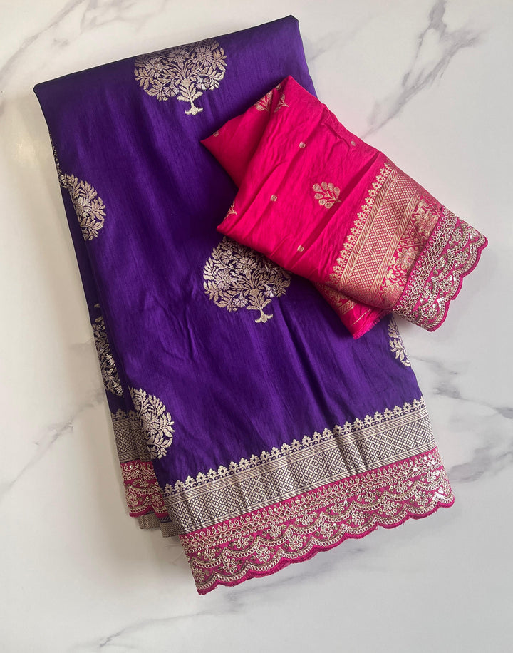 Go With  Banarasi Saree