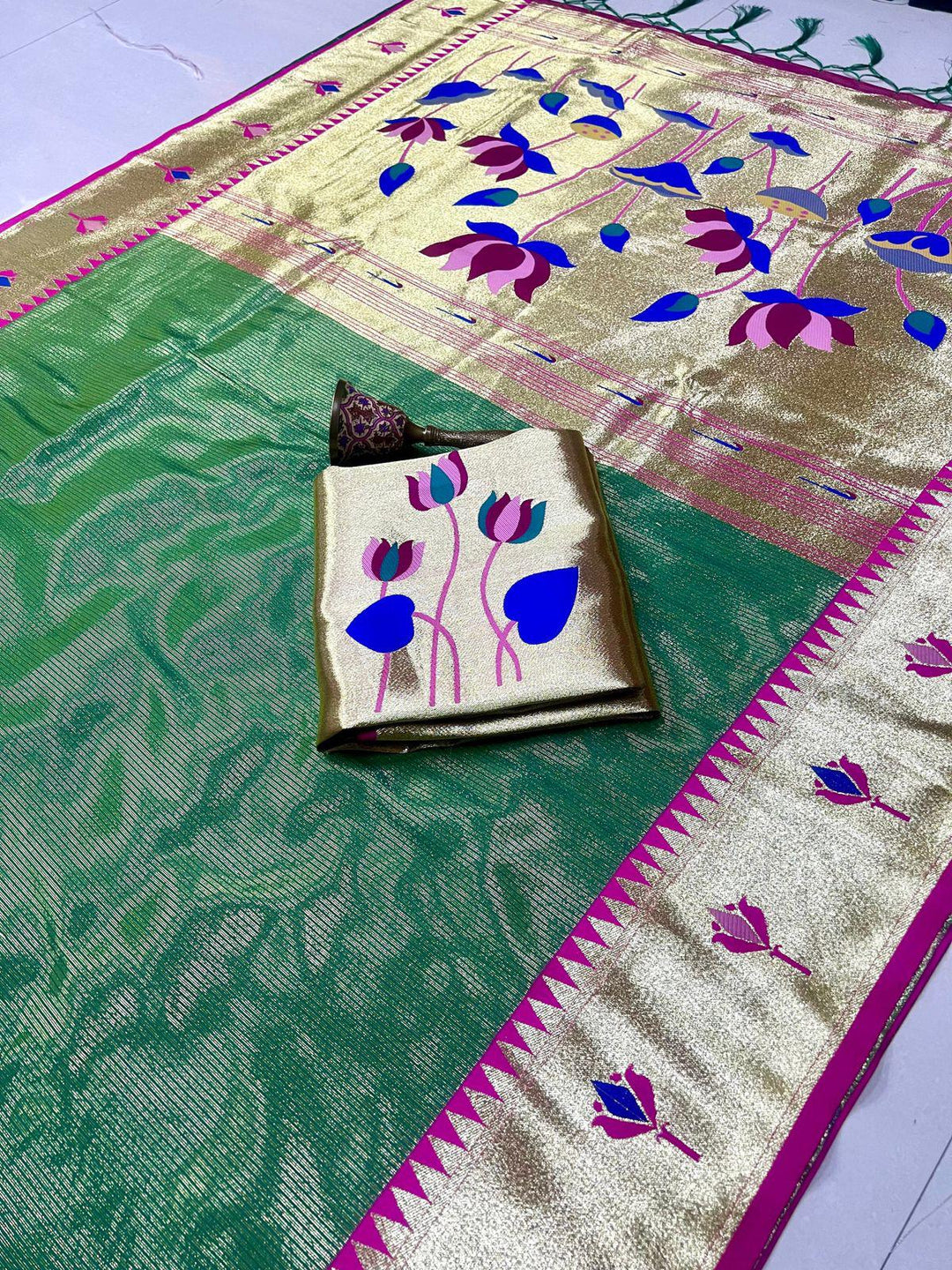 Joy In The Journey Kanjivarum Paithani Silk Saree