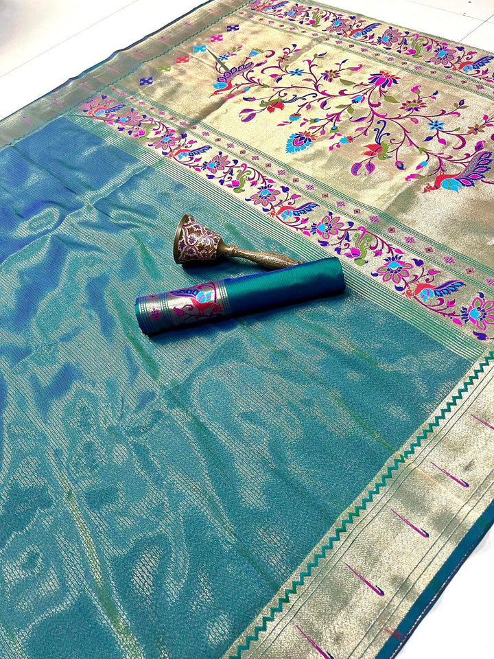 All Summer Long Tissue Paithani Silk Saree