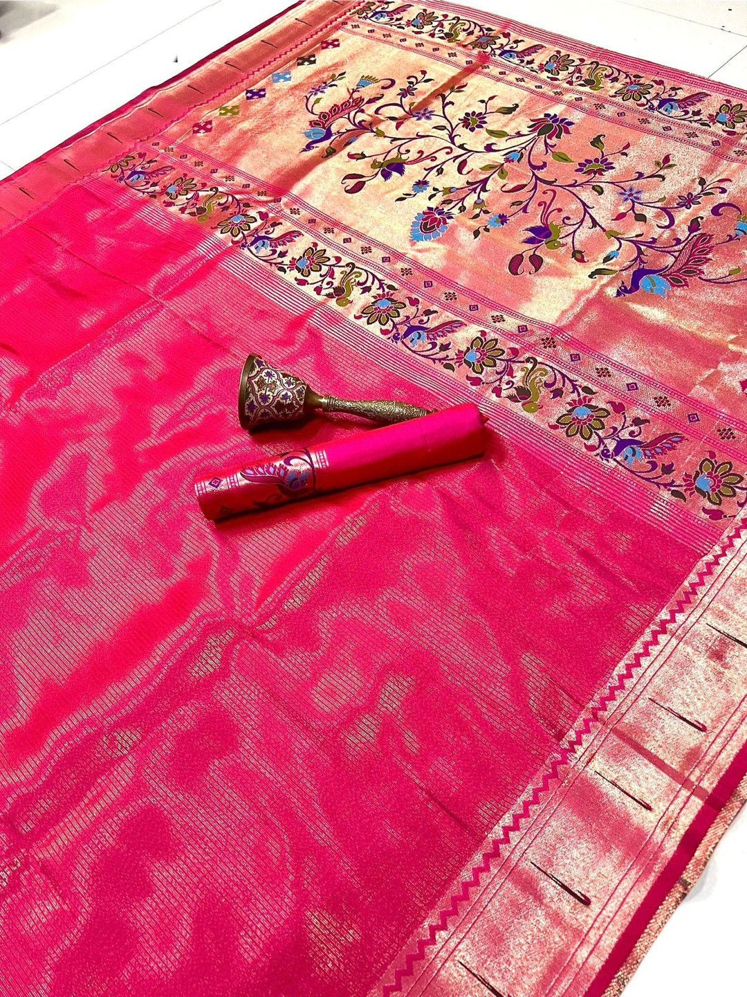 All Summer Long Tissue Paithani Silk Saree