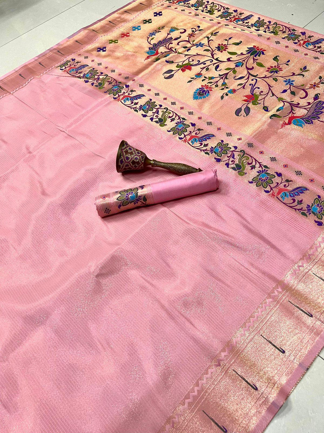 All Summer Long Tissue Paithani Silk Saree