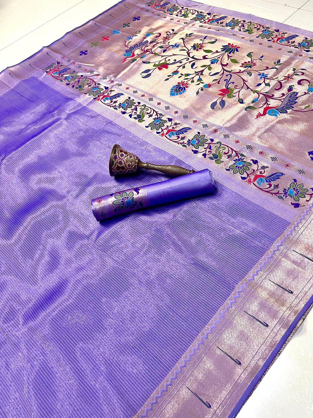 All Summer Long Tissue Paithani Silk Saree