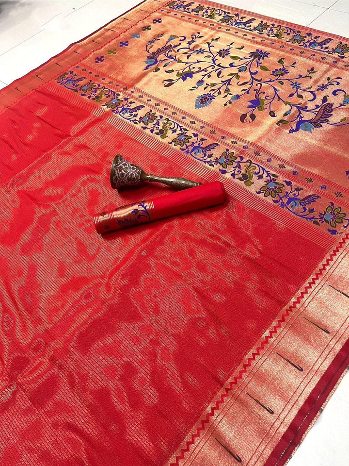 All Summer Long Tissue Paithani Silk Saree