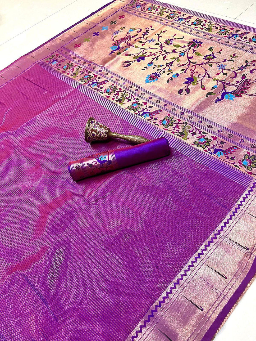 All Summer Long Tissue Paithani Silk Saree