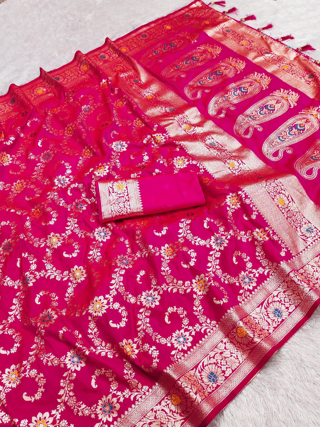 Love Shines Brighter Banarasi Silk Saree