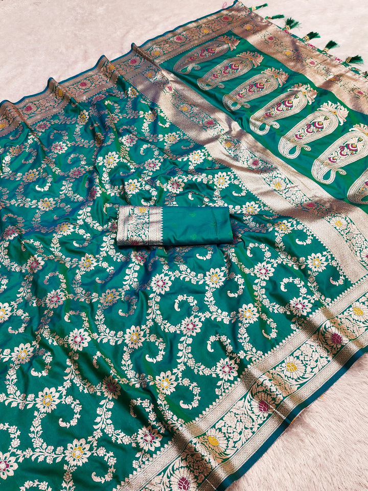 Love Shines Brighter Banarasi Silk Saree