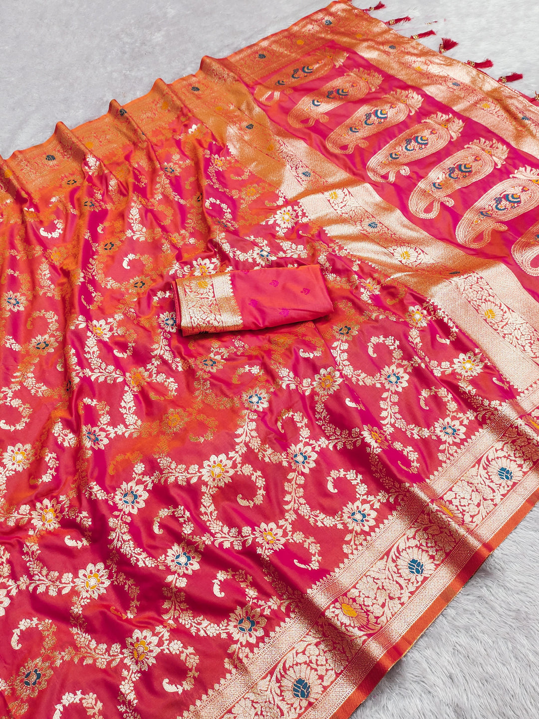 Love Shines Brighter Banarasi Silk Saree