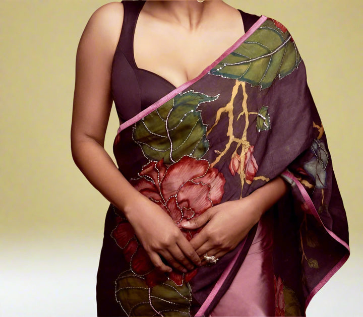 You Are The Still One Satin Silk Saree