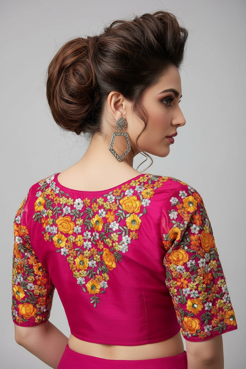 Sparkle in Style (New Organza Designer Blouse)