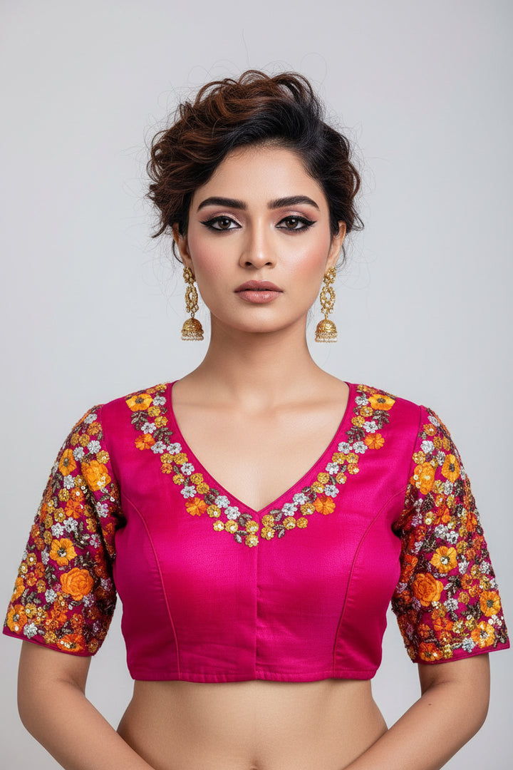 Sparkle in Style (New Organza Designer Blouse)