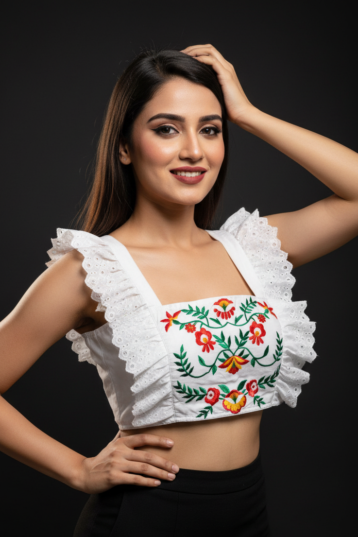 Celina  - Frill Designer Blouse