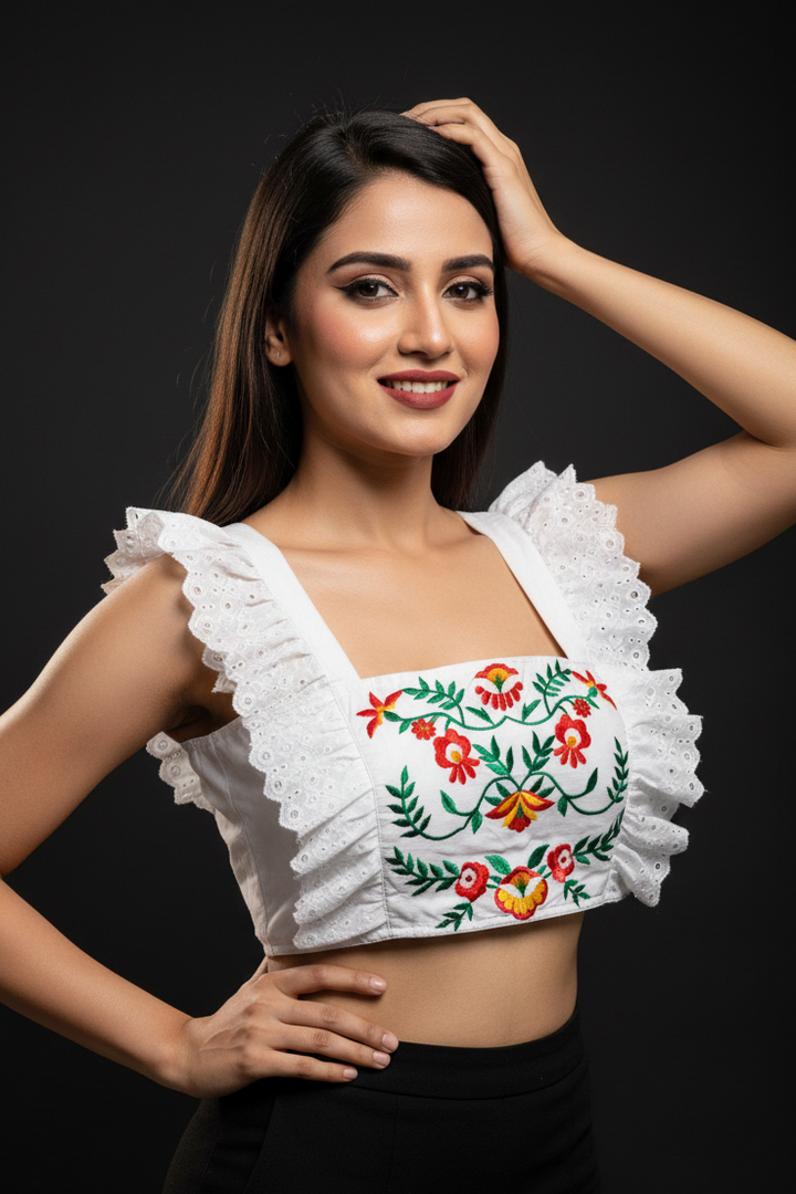 Celina  - Frill Designer Blouse