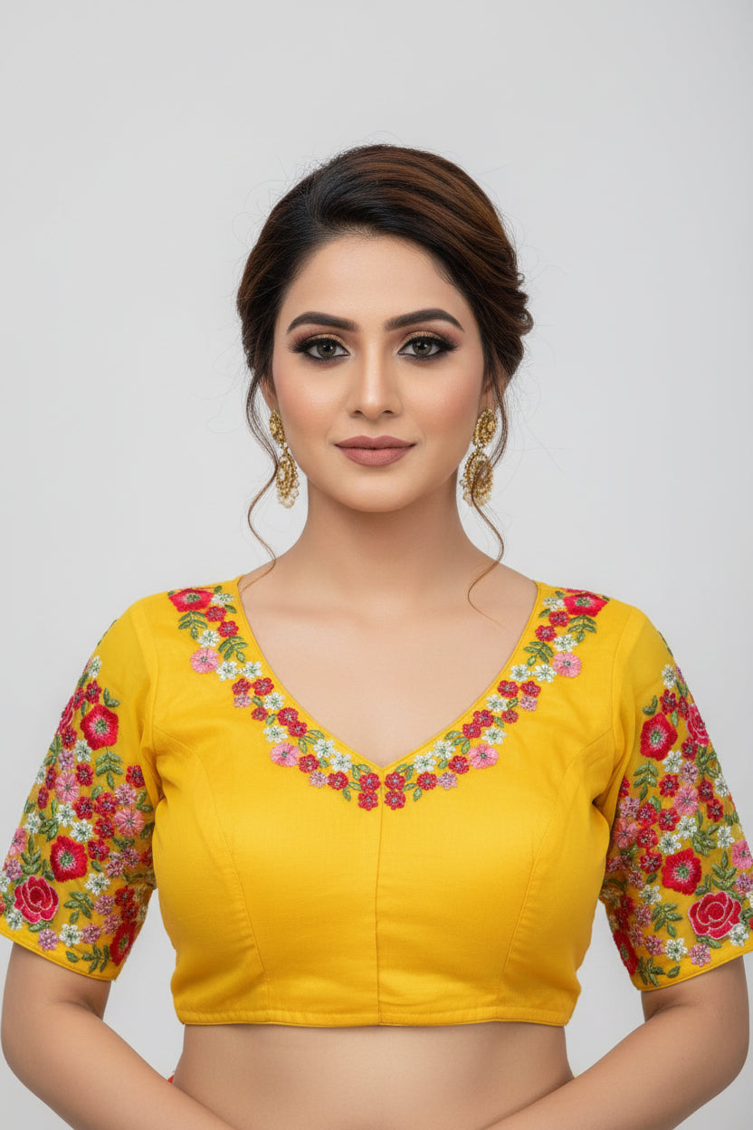 Sparkle in Style (New Organza Designer Blouse)